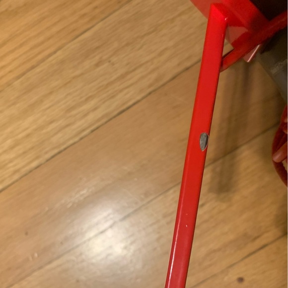 Jessica Rich Women's Exotic Red Strap Lace Up Pointy High Heels - Size 36 - Picture 7 of 12